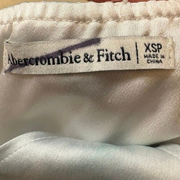 Abercrombie &‎ Fitch Blue And Green Tie Dye Midi Slip Dress Size XS Petite - Picture 6 of 7